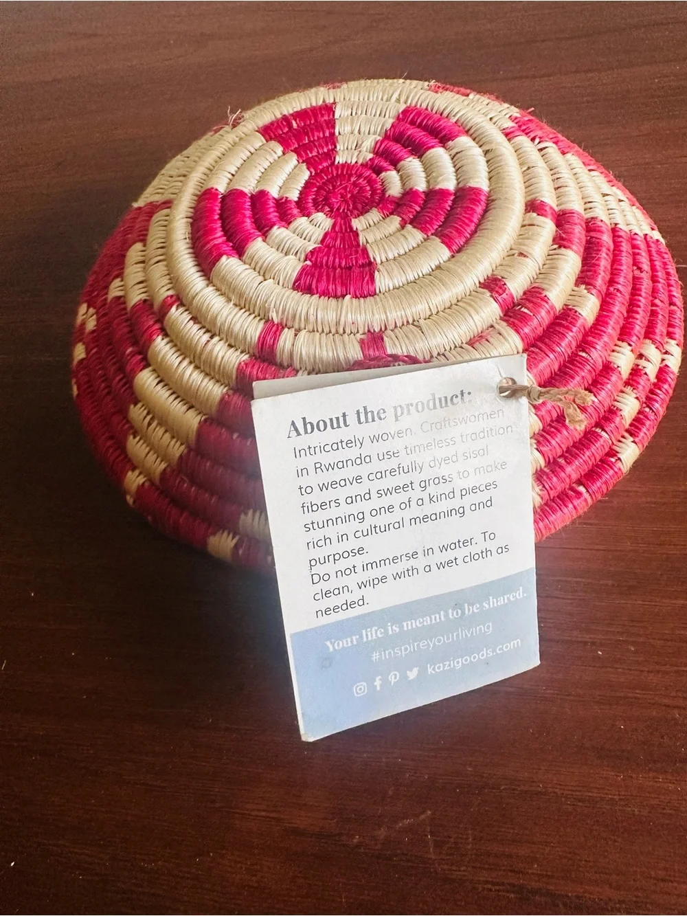 Handwoven Kazi Decorative Bowl – 6.25”
